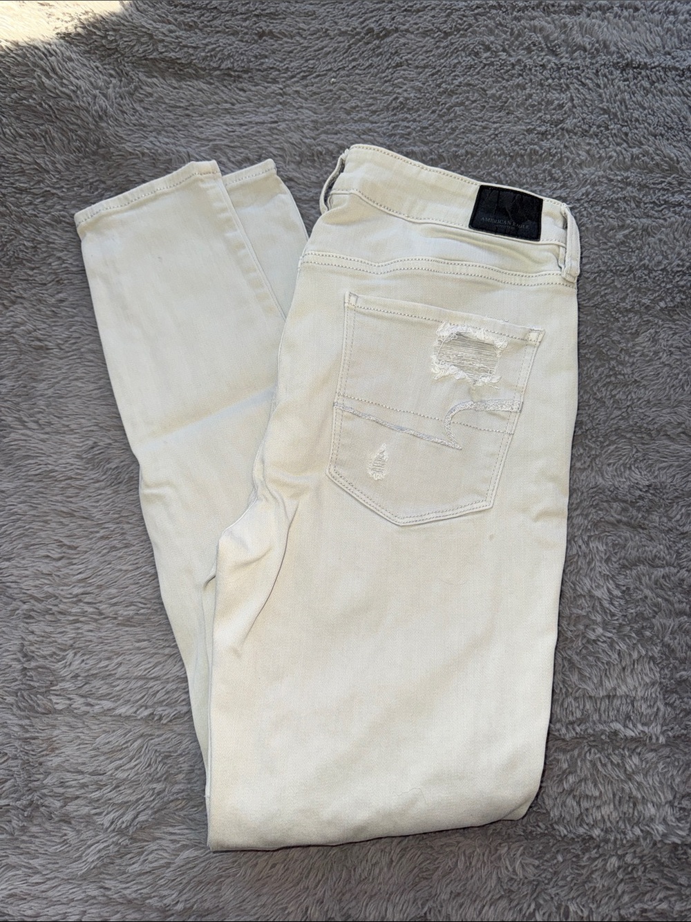 American Eagle Ne(X)t Level Highest Rise Skinny Jean Distressed Skinny Jeans in